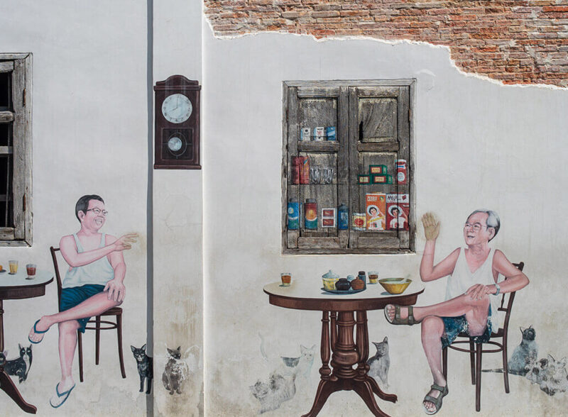 Community Painted Houses on the Outskirts